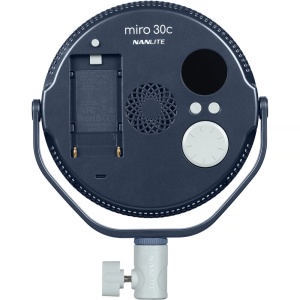 Nanlite Miro 30c Midnight Blue, Panou LED RGB rotund, 7", 4854 Lux, 2700-7500K
