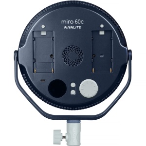 Nanlite Miro 60c Midnight Blue, Panou LED RGB rotund, 9, 8382 Lux, 2700-7500K