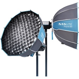 Nanlite Rapid 60 SB-RP60, Softbox 60cm cu grid si difuzoare, FM mount