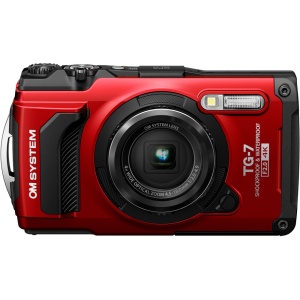 OM SYSTEM Tough TG-7, Camera foto compacta, 12MP, outdoor, Rosu
