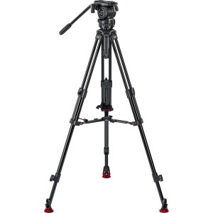 Sachtler Pro 75/2 Mark II AL, Kit Trepied cu Cap Fluid FSB 4