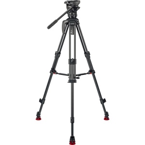 Sachtler System Ace XL MS Carbon Mark II, cap fluid, trepied din carbon in 3 trepte
