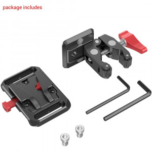 SmallRig 2989, Placuta adaptoare Mini V-Mount cu clema de prindere