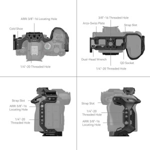 4161 âBlack Mambaâ Camera Cage for Canon EOS R6 Mark II