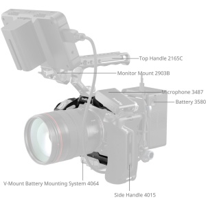 SmallRig 4975, Cage Black Mamba pentru Canon EOS R5 Mark II