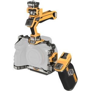 SmallRig 5518 HawkLock Bumblebee, Kit Cage Quick Release cu maner superior pentru Sony A7R V, A7 IV, A7S III