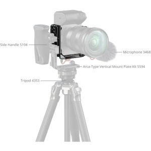 SmallRig 5591, Half Cage negru pentru Sony FX2
