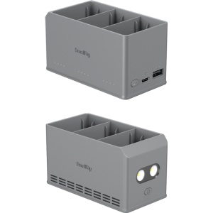 Incarcator baterii drone SmallRig 6502 100W pentru DJI Mini 5, Mini 4 Pro si Mini 3 Pro cu porturi de incarcare si cablu USB-C