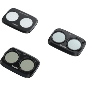 Set de filtre SmallRig 6649 pentru DJI Osmo Pocket 4P contine filtre CPL VND si difuzie neagra