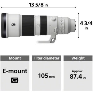 Obiectiv Sony FE 400-800mm f/6.3-8 G OSS, full-frame, montura Sony E