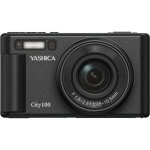 YASHICA City 100, Camera digitala Black, Sony 13 MP CMOS, zoom 3x, ecran rabatabil 2.8"