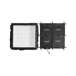 Aputure INFINIMAT 4x4 -Kit Panou LED flexibil RGBWW, 120x120cm, cu softbox gonflabil