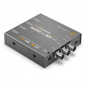 Blackmagic Design Mini Converter Audio to SDI 4K convertor audio profesional analog si digital in SDI
