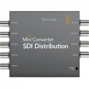 Distribuitor de semnal video profesional Blackmagic Design Mini Converter SDI Distribution cu porturi BNC si alimentare 12V