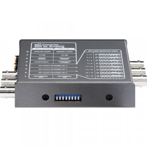 Convertor video profesional Blackmagic Design Mini Converter SDI to Analog cu indicatoare pentru conexiuni si comutatoare mini