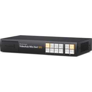 Blackmagic Design Videohub Mini 8x4 12G router video compact zero latență 12G-SDI