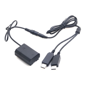 Caruba DC18, Acumulator Dummy Sony NP-FZ100 cu alimentare 2x USB 5V