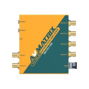 SD1151-12G 1×5 12G-SDI Reclocking Distribution Amplifier