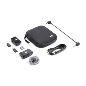 DJI Mic 2, Sistem Microfon Wireless Compact, 1 TX + 1 RX, 2.4 GHz
