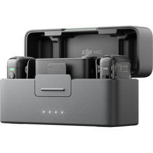 DJI Mic 2, Sistem Microfon Wireless Compact, 2 TX + 1 RX, 2.4 GHz 