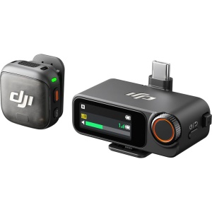 DJI Mic 3, Sistem microfon wireless 1 persoana, USB-C, 1 TX + 1 RX