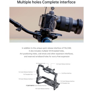 Falcam F2635A, F223850, Cage Quick Release pentru Sony A7M3  A7S3  A7R4  A1