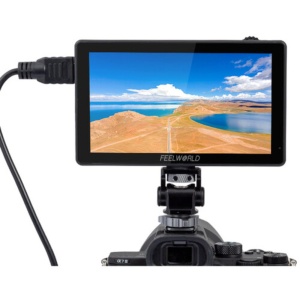 FeelWorld LUT5, Monitor Touchscreen On-Camera de 5 inch, 3D LUT, 3000nits, Full HD HDMI