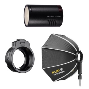 Godox AD100Pro Kit bliț cu softbox și adaptor SMDV