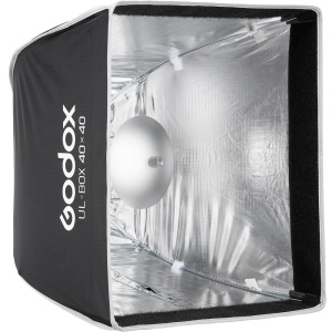 Godox UL BOX 40, Softbox patrat tip umbrela 40 x 40 cm, montura Bowens