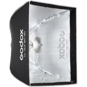 Godox UL BOX 60, Softbox patrat tip umbrela 60 x 60 cm, montura Bowens