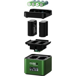 Hahnel ProCUBE 3, Incarcator dublu FUJIFILM NP-W126S si NP-W235