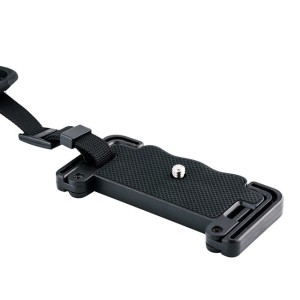 HS PRO1P Hand Grip Strap (incl Quick Release U Plate voor Video) Zwart
