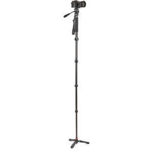 Kit Monopied 3 Legged Thing Legends Alana Carbon Fibre (Grey) cu Cap Video AirHed Trinity & DocZ2