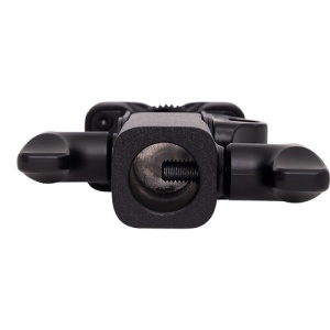 Lampa amaran Halo 100x montată pe stativ cu adaptorul tilt de 1/4 la Baby Pin inclus