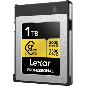 Lexar CFexpress 4.0 PRO Type B, Card de Memorie 1TB, Gold Series R3600W3300 mbs