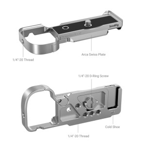 Mâner de Extensie SmallRig 3524 pentru Sony ZV-E10 (Argintiu)