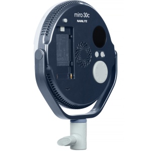 Nanlite Miro 30c Midnight Blue, Panou LED RGB rotund, 7", 4854 Lux, 2700-7500K
