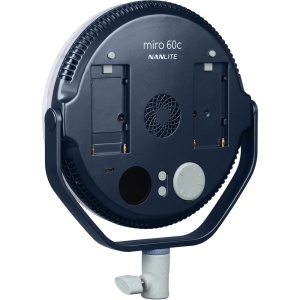 Nanlite Miro 60c Midnight Blue, Panou LED RGB rotund, 9, 8382 Lux, 2700-7500K