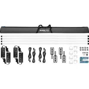 Nanlite Pavotube II 60XR Kit 4 Lampi LED RGB, 244cm, 15-2029-4KIT-S