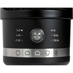 Neumann TLM 107 BK Studio Set, Microfon condensator multi-pattern, cu suport anti-soc, Black
