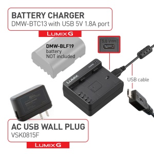 Panasonic DMW-BTC13, Incarcator pentru acumulatori DMW-BLF19