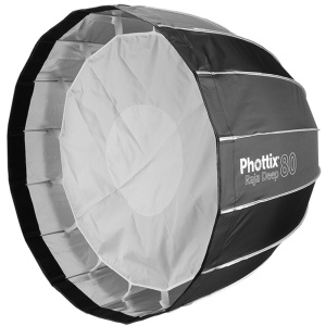 Phottix Raja Deep Quick-Folding 80 cm, Umbrela softbox cu Grid, montura Bowens