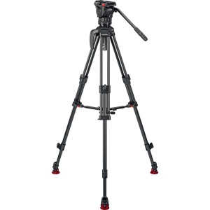 Sachtler System Ace XL MS Carbon Mark II, cap fluid, trepied din carbon in 3 trepte