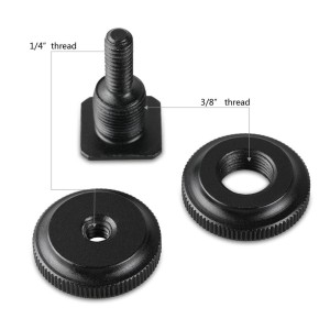 SmallRig 1631 Adaptor Cold Shoe cu filet 3/8" la 1/4" (Set 2 buc)