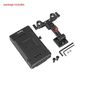 3204 V Mount Batterij Adapter Plaat met Verstelbare Arm