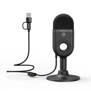 3491 Simorr Wave U1 USB Condenser Microfoon (Zwart)