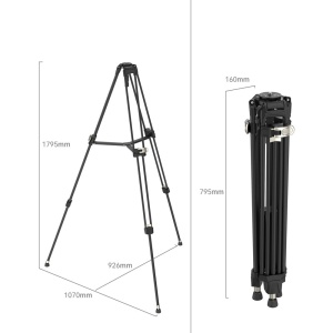 SmallRig 4164, Trepied din Aluminiu AD-80 FreeBlazer, 76 - 179.5 cm