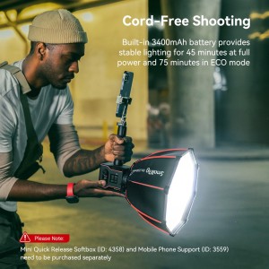 4376 RC 60B COB LED Video Light