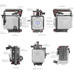 SmallRig 4571, Kit Cage Modular pentru Camera Sony BURANO