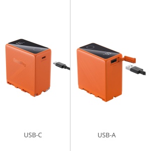 SmallRig 4576 Acumulator NP F970 10,500mAh, Orange, incarcare USB-C